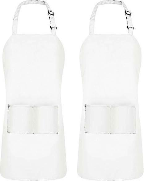 Utopia Kitchen 2 Pack Adjustable Bib Apron With 2 Pockets
