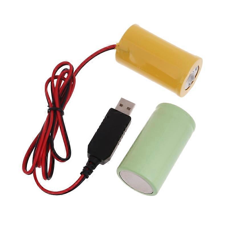 3V D Size Dummy Battery Adapter Power Supply Cable Replace 2x 1.5V D Battery