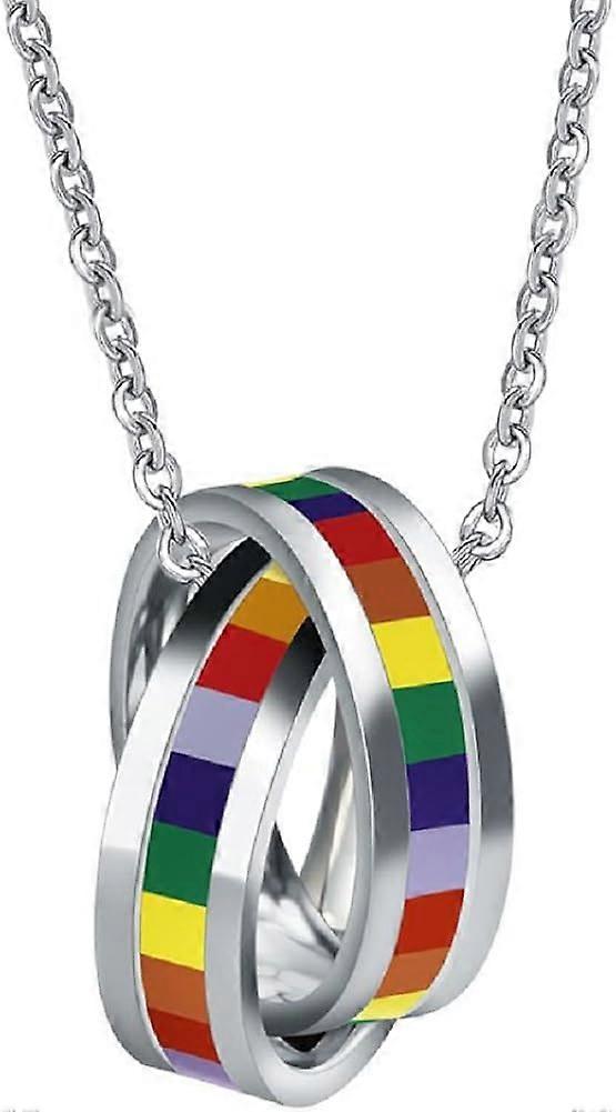 Rainbow Pendant Necklace