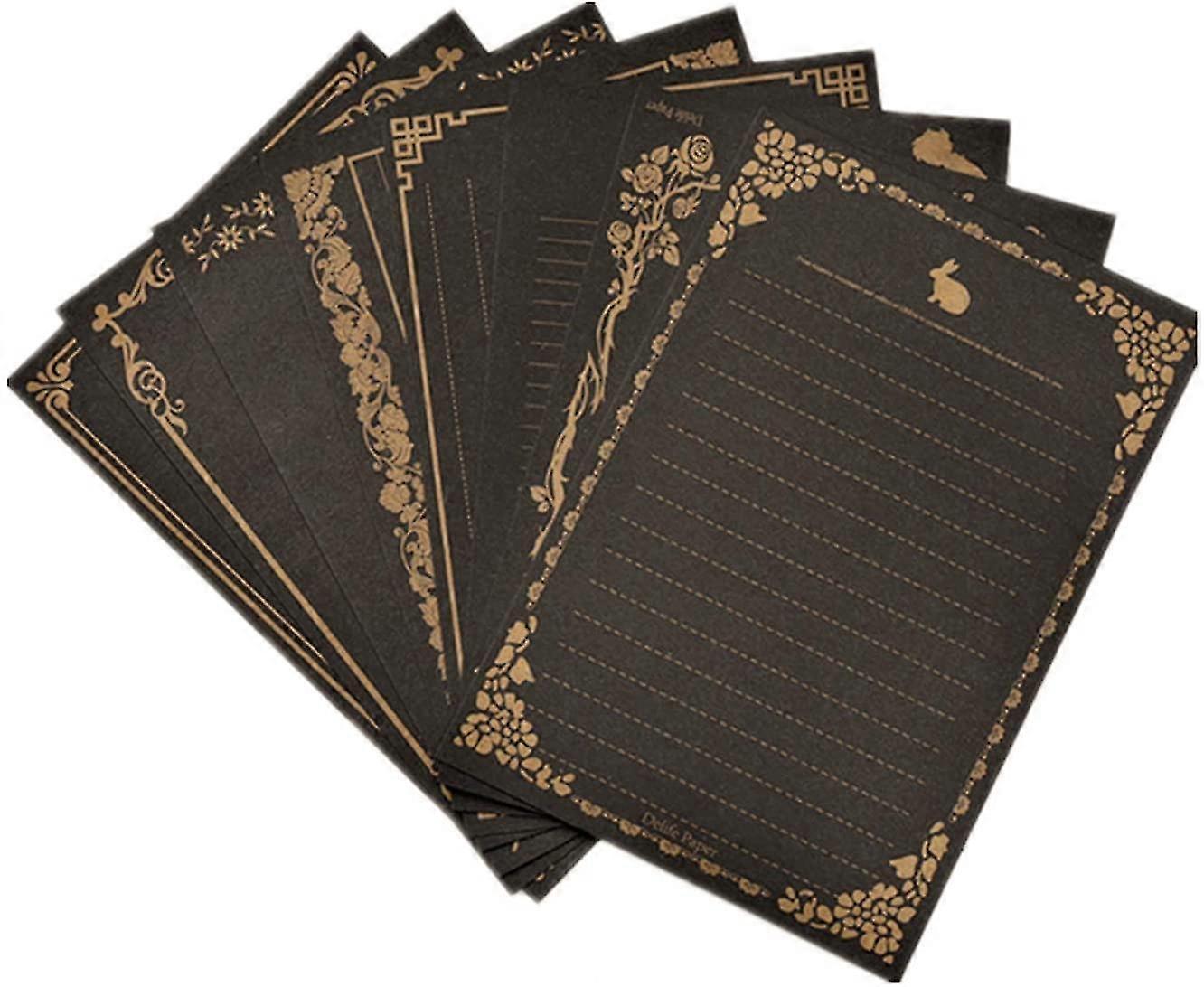 80 ark brevpapper, vintage brevpapper med linjer brevpapper för