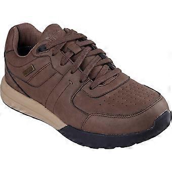 Skechers Netson Gander Polyurethane Men's Brown Lace-Up Shoes