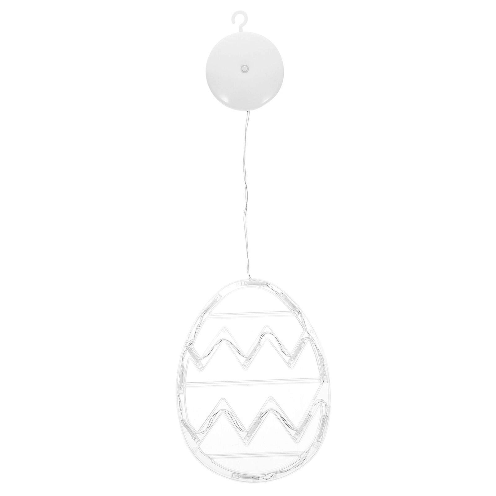 Easter Egg Shaped Window Light with Suction Cup Easter Window Decoration