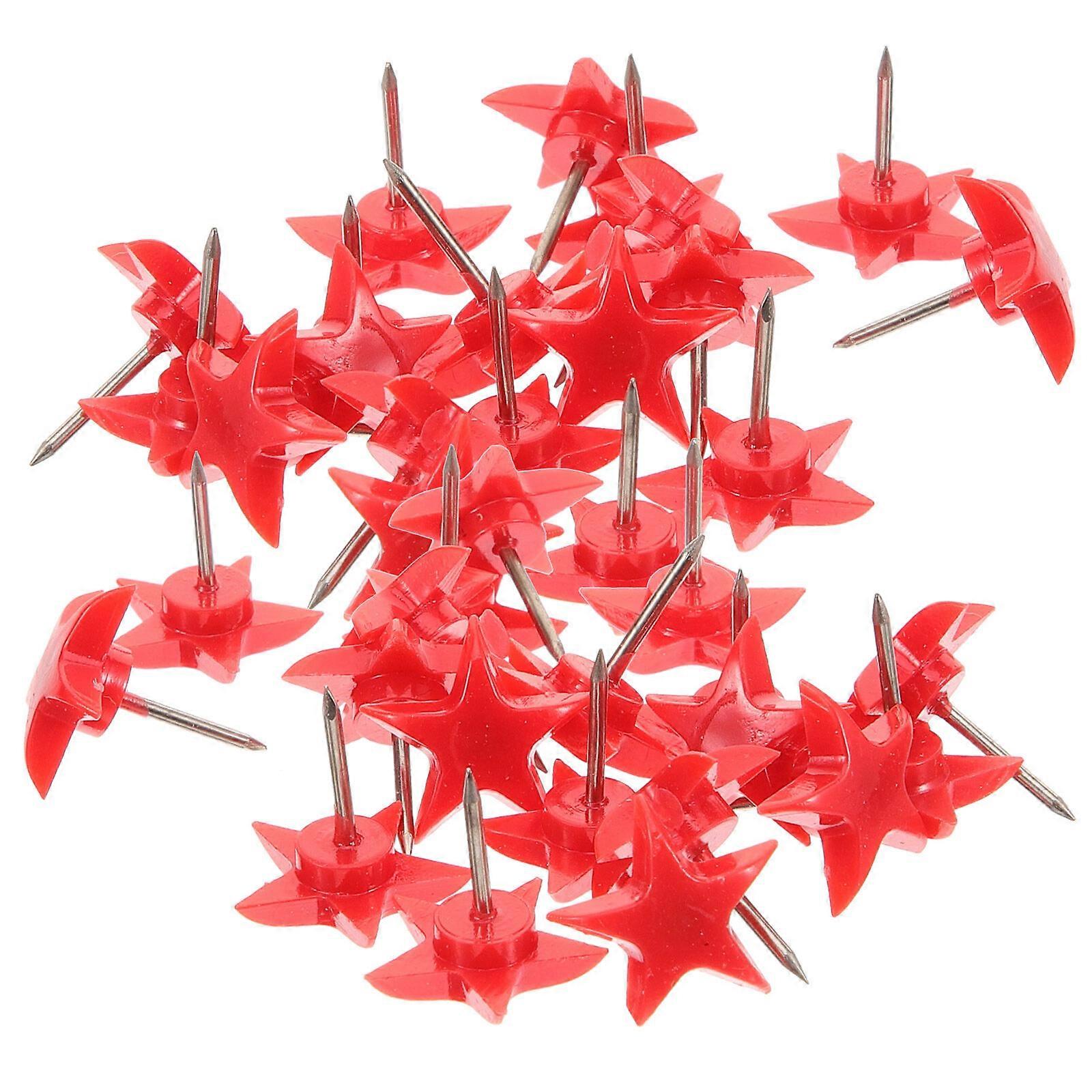 100pcs Punaises En Forme D’étoile De Punaise Punaises Punaises De Liège Planche De Vignettes Tableau D’affichage Pinces
