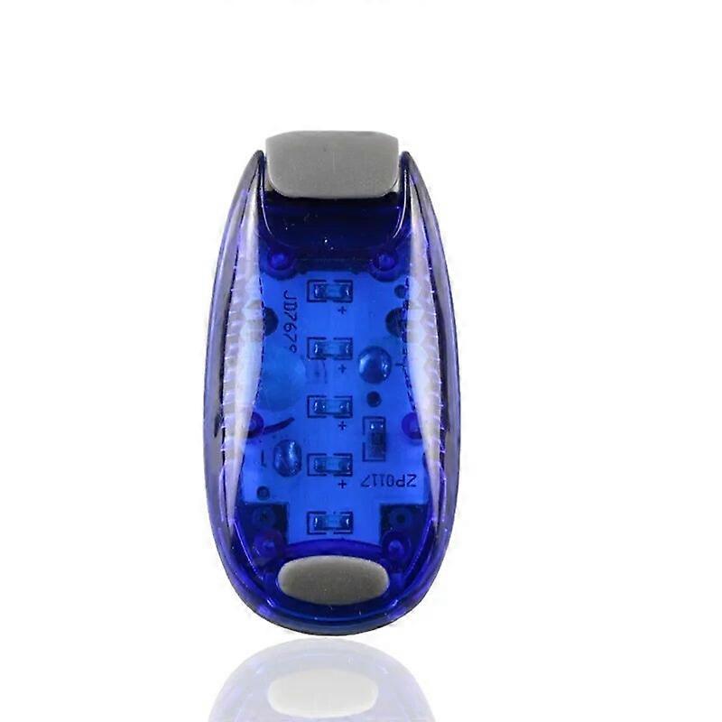 1pc LED Safety Light Clip On Waterproof Blue/Red/Green 3 Light Modes Night Strobe Flashing Walking Running Cycling Lamp