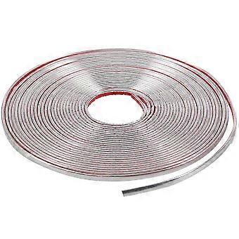 6mm 15m Plakstrip Kleur Chroom Nikkel