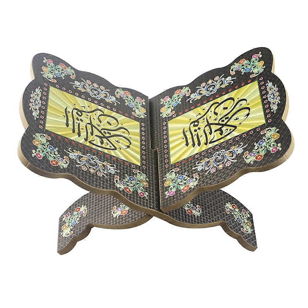 木製のイード聖書の本棚装飾的な木製の本棚創造的な木製の本棚(ブラック)