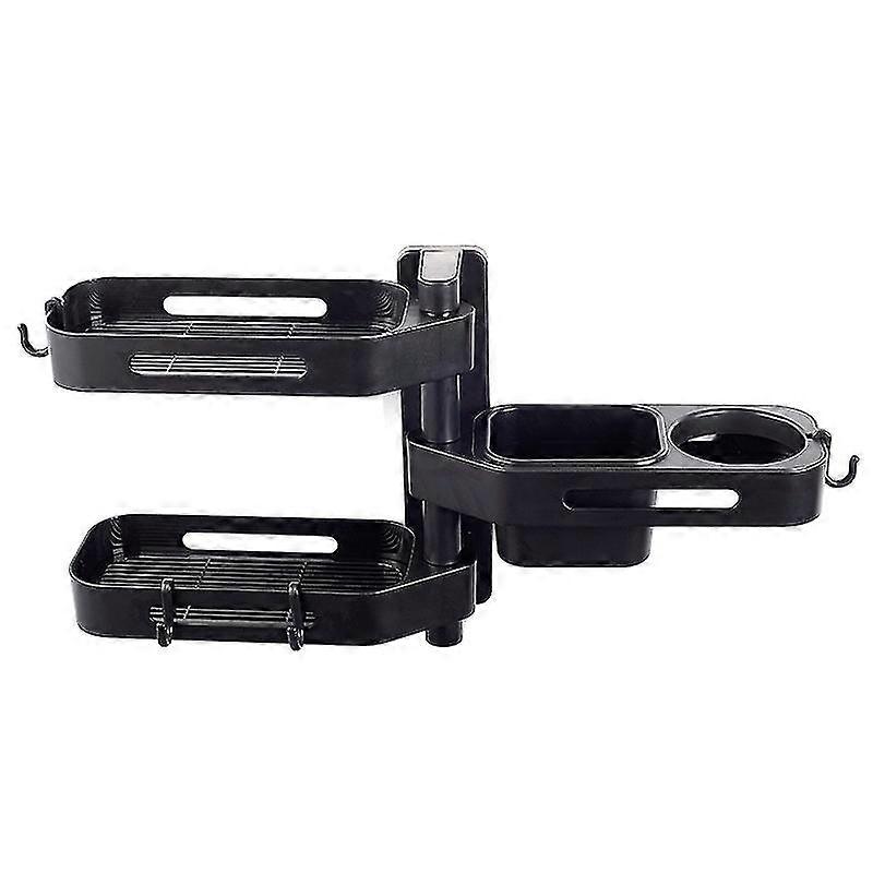 Multifunctional bathroom shelf three layers