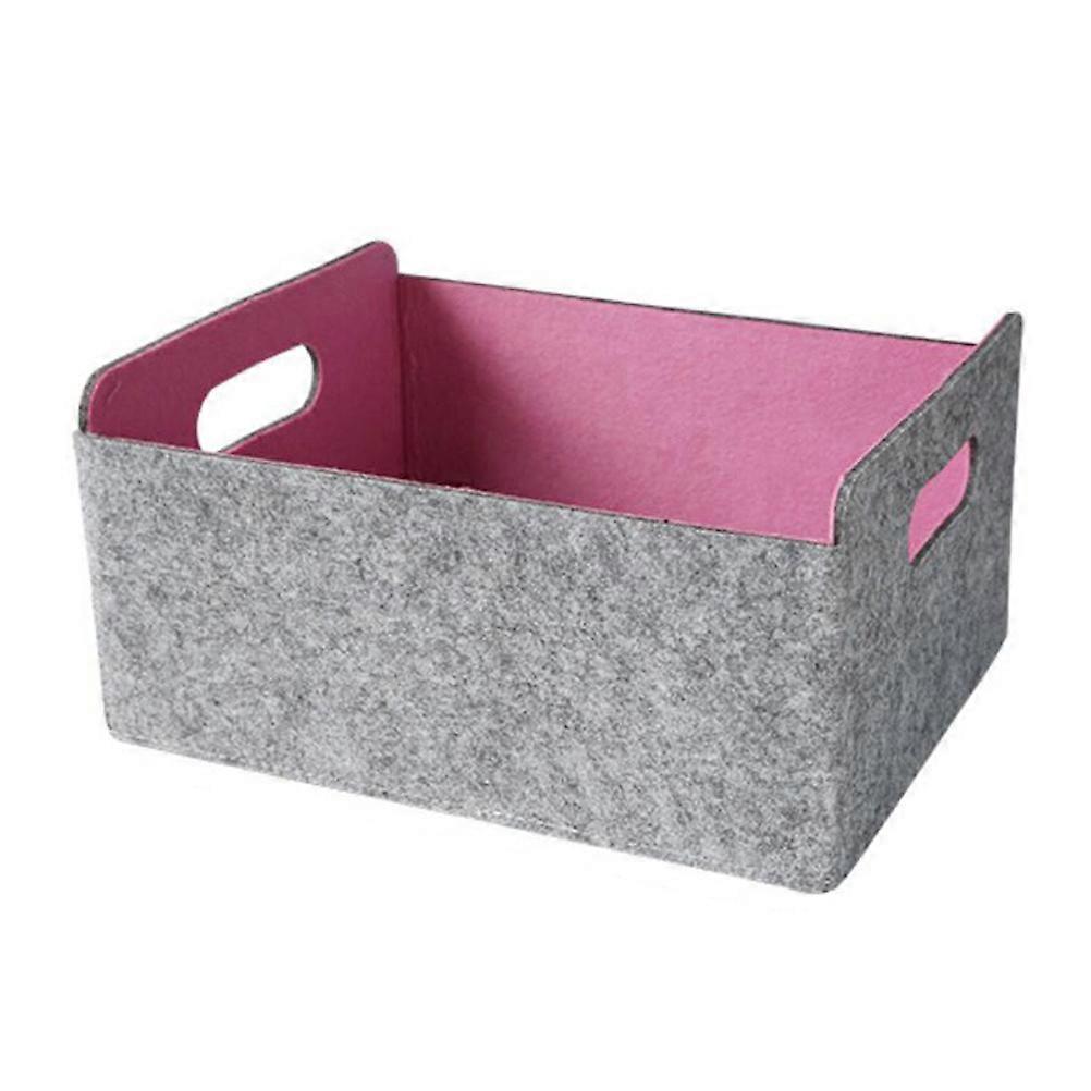 Felt Storage Basket Foldable Storage Container Practical Sundries Organizer