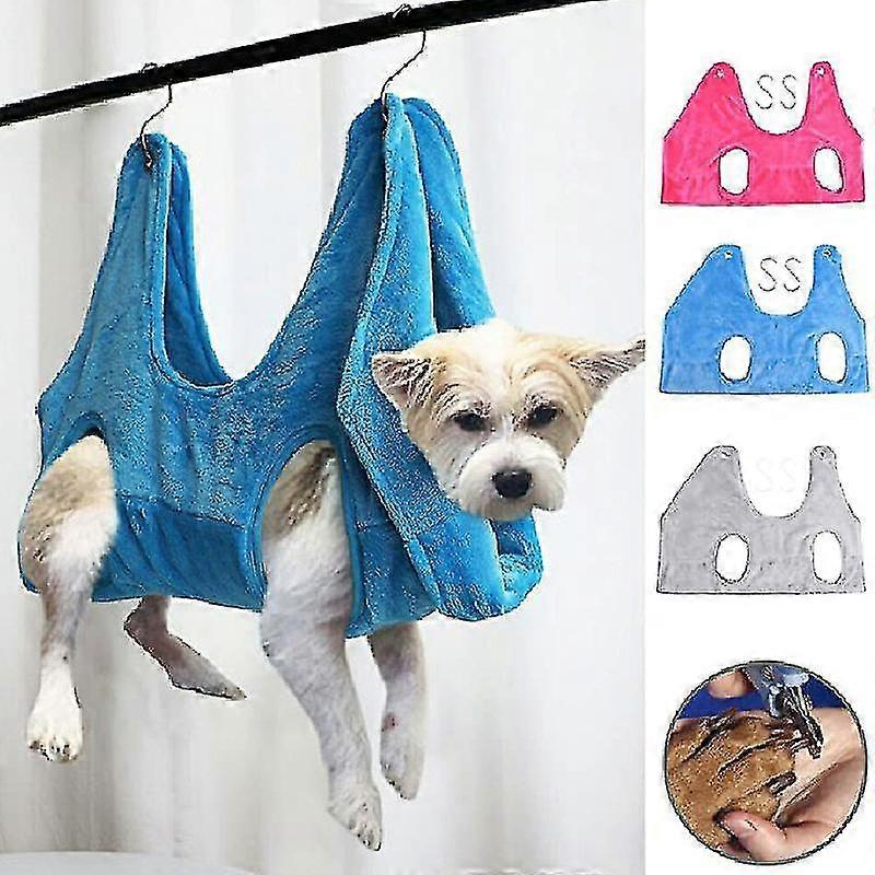 2 In 1 Pet Grooming Nail Trimming Hammock Helper Drying Towel Restraint Bag