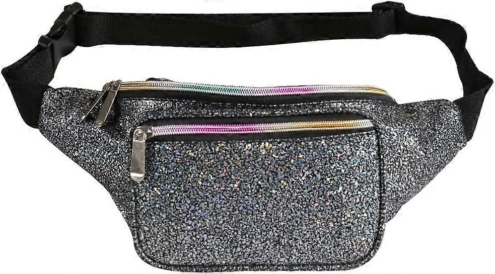 Holografisk midjeväska med justerbart bälte för kvinnor och män