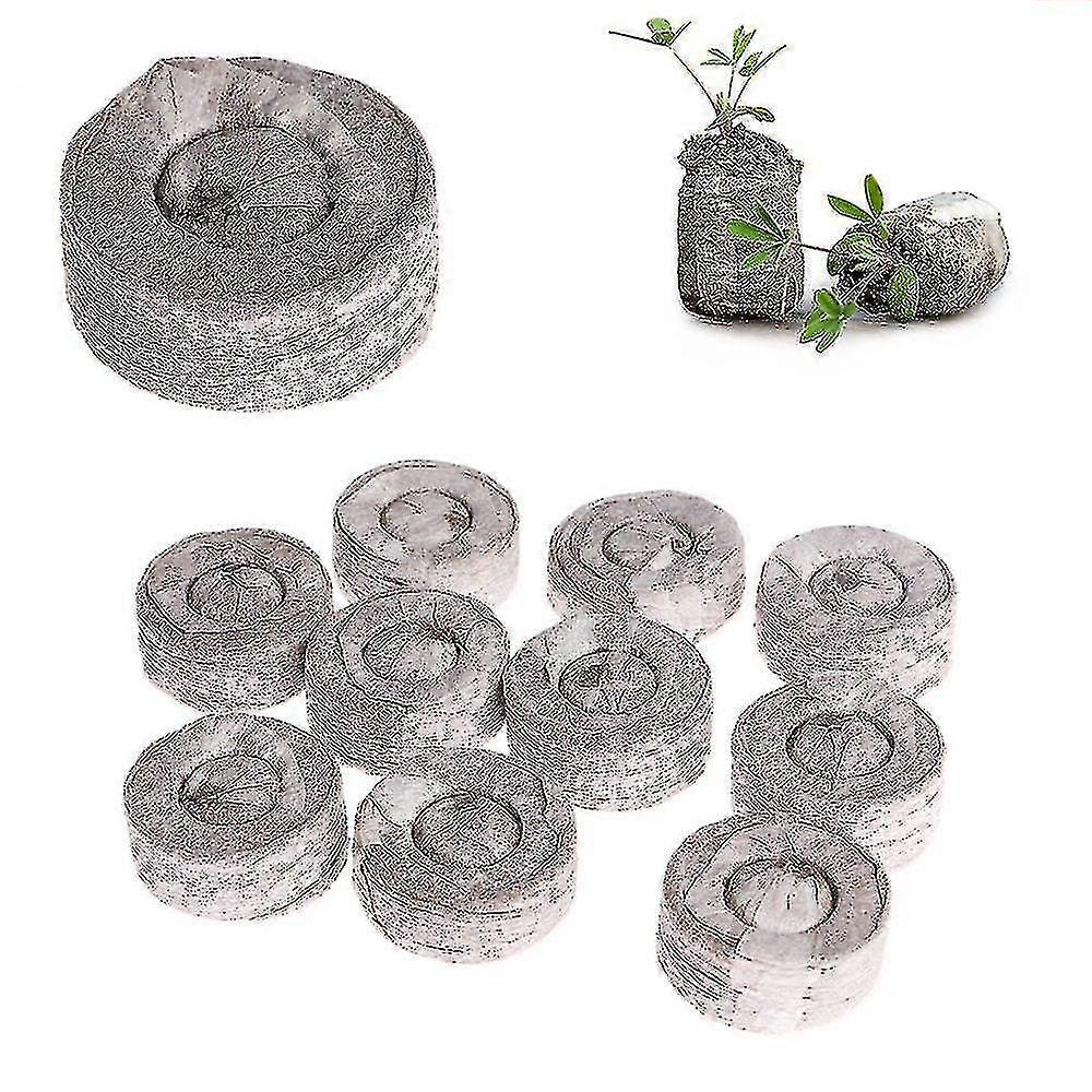 50pcs Non-woven Nursery Block, Peat Pellets, Environmental Protection, Suitable For Garden Nursery