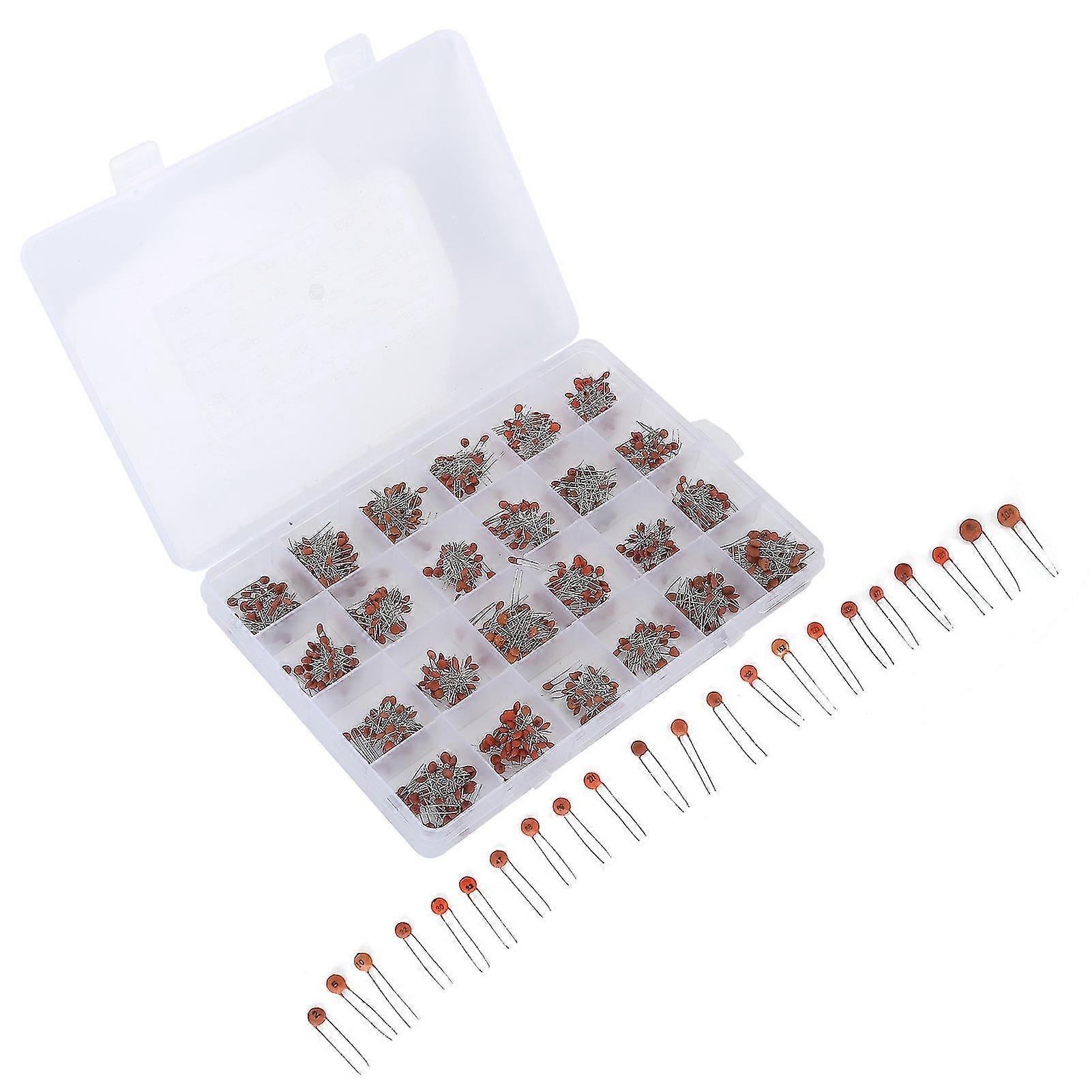 50V Ceramic Capacitor Assortment - 960pcs MultiLayer Single Sheet Easy Carry WellCorrosive DIY