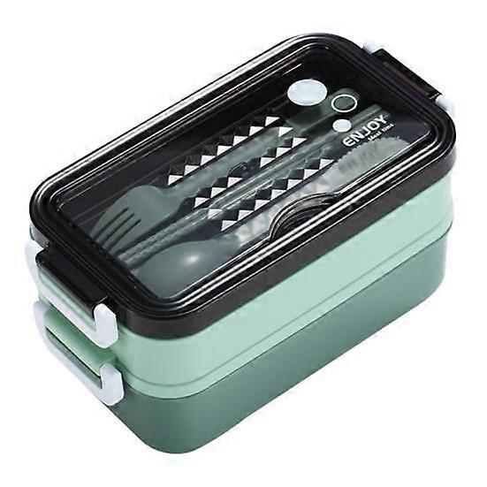 Lunch Box with Cutlery Large Capacity Leak-Proof Easy to Clean Bento Food Box for Home Office School