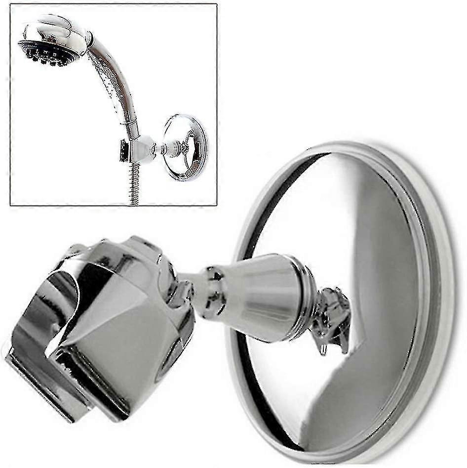 Duschkopfhalter Saugnapf Wandhalter Saugnapf Saugnapf Verstellbare Handbrause Chrom mit 360° drehbarem Duschhalter für Handbrause S202