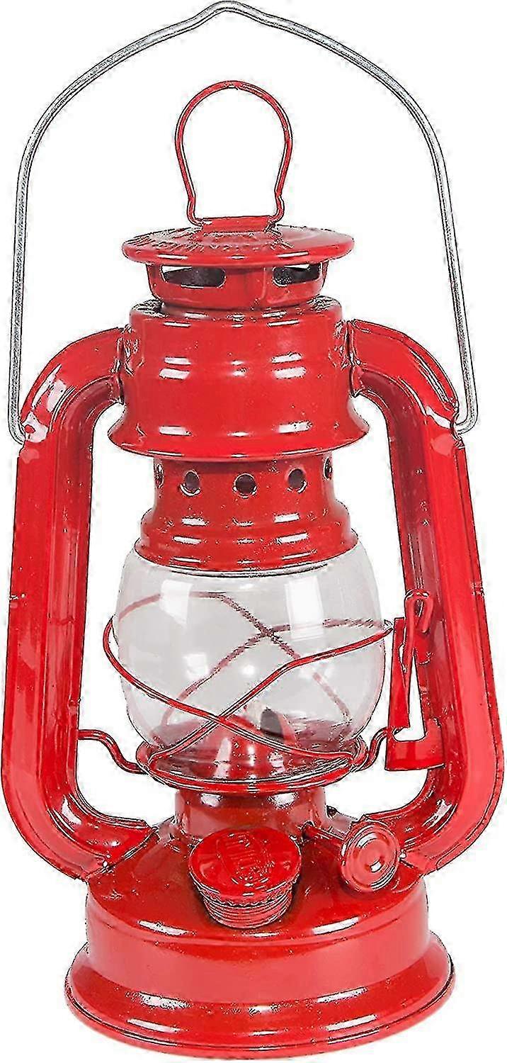 Small Hurricane Lantern (red, 8-inch) 130 One Size