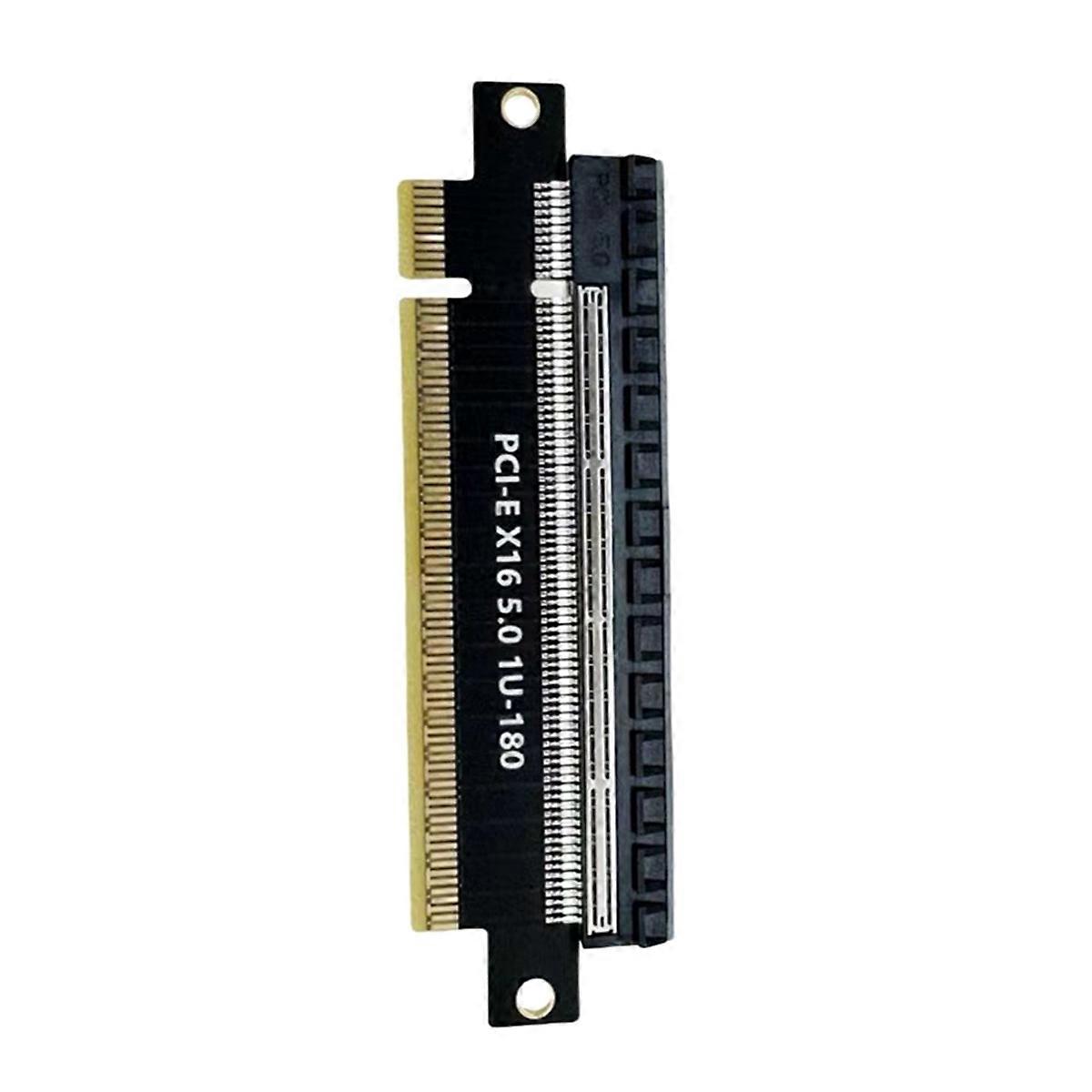 PCIE5.0 Server Video Card Test Adapter PCI-E16X 180 Degree Converter Card 1U Motorcycle Electronic