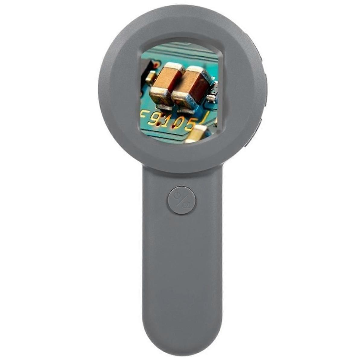 2inch Digital Microscope 100X Zoom Magnifying Glass with Light Coin Magnifier with 2 Color Light Mo