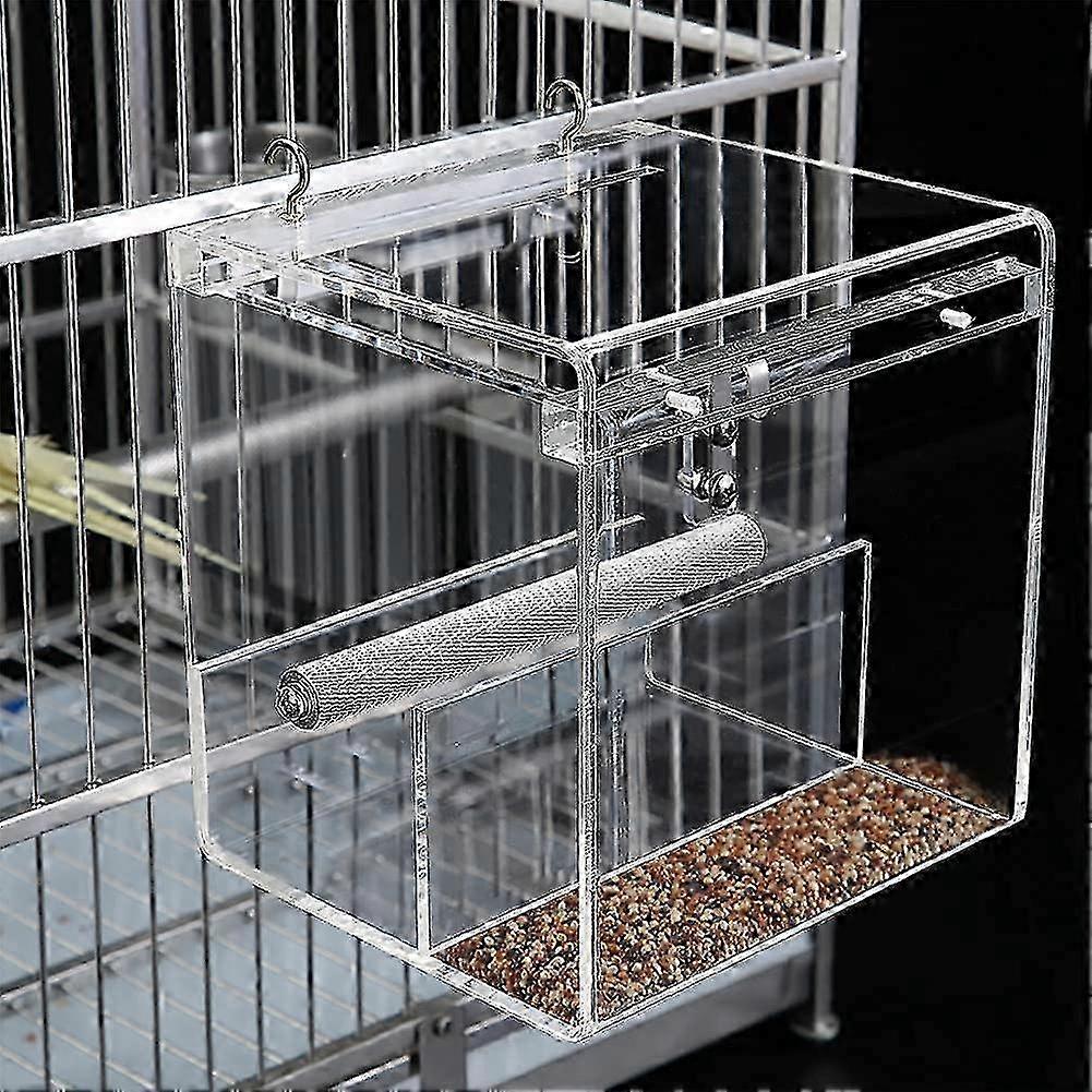 オウムの自動バードフィーダー ノーメスバードシードディッシュフィーダーアンチスピルブブジーフィーダー