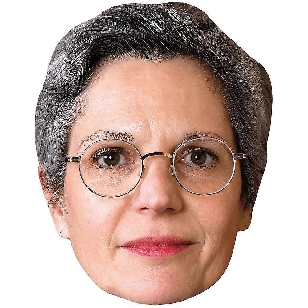 Sandrine Rousseau (Glasses) Celebrity Mask, Flat Card Face