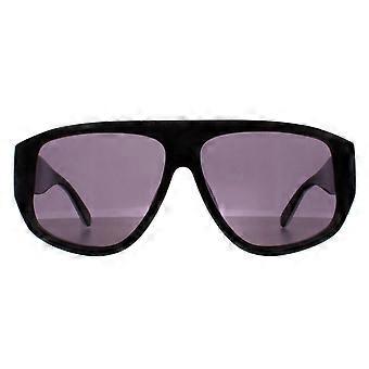 Okulary przeciwsłoneczne Moncler ML0260-F 01A Błyszczące Czarne Przydymione Szare
