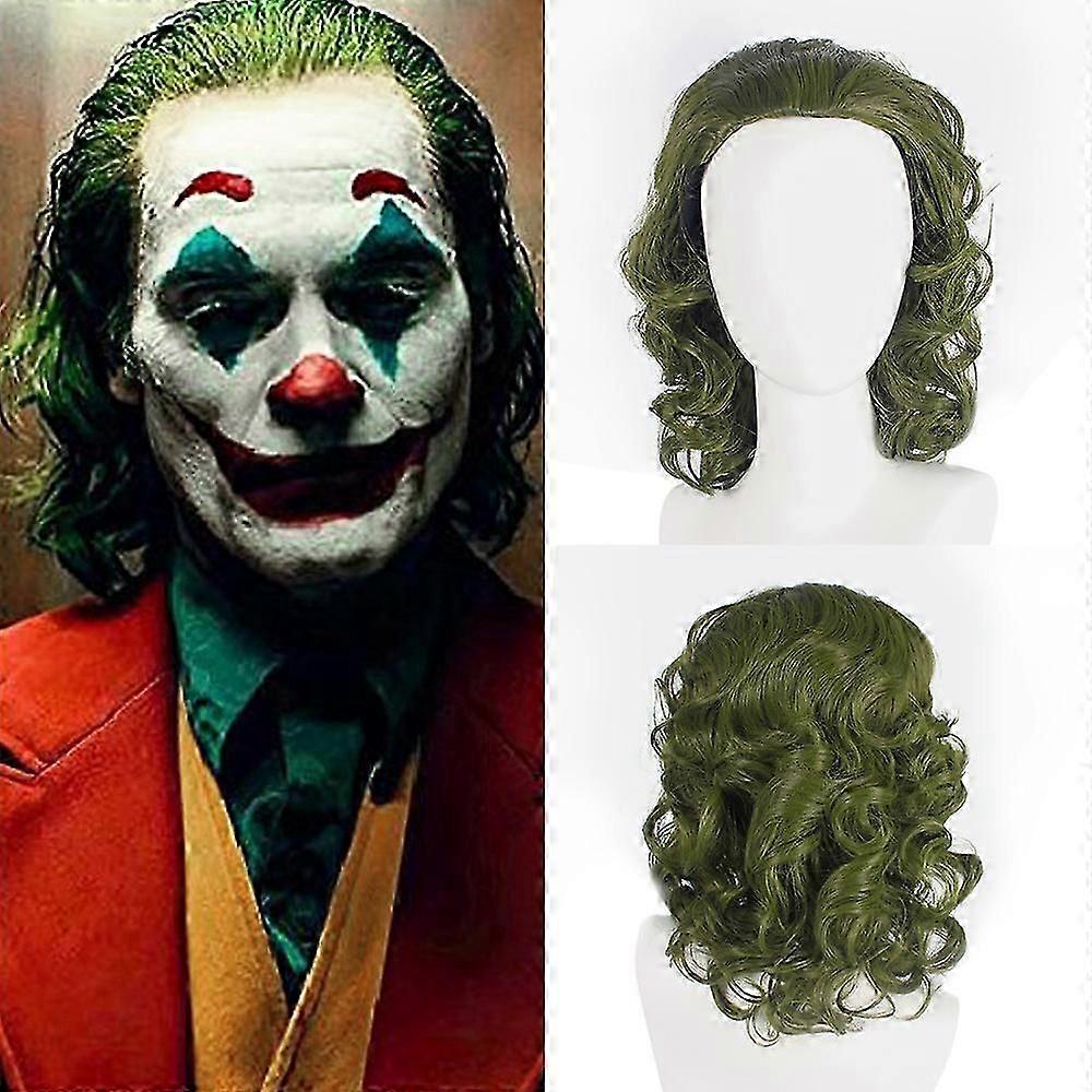Joker-Movie Joaquin Phoenix Arthur Fleck Joker Green Wig Cosplay Halloween Party Roleplay Προμήθειες Props