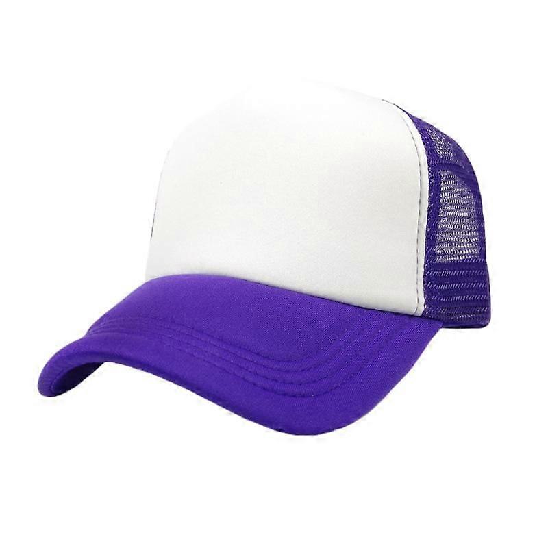 Wekity Two Tone Trucker Hat Summer Mesh Cap with Adjustable Snapback Strap