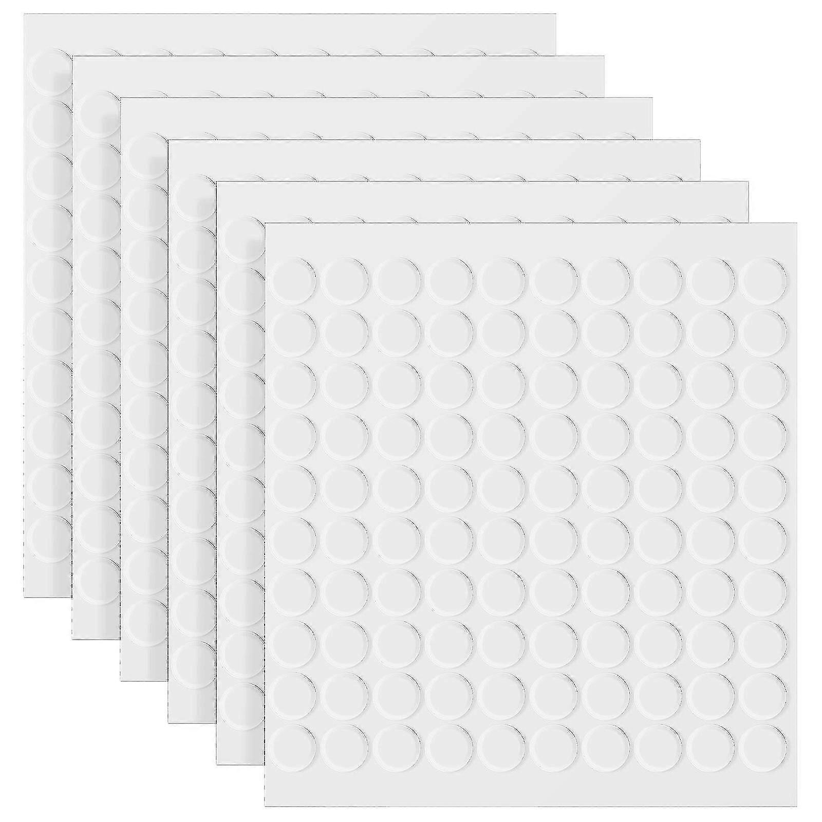 600pcs Double Sided Adhesive Dots Sticky Dots Craft Glue Points Easily Removable Clear Acrylic Adhesive Dots