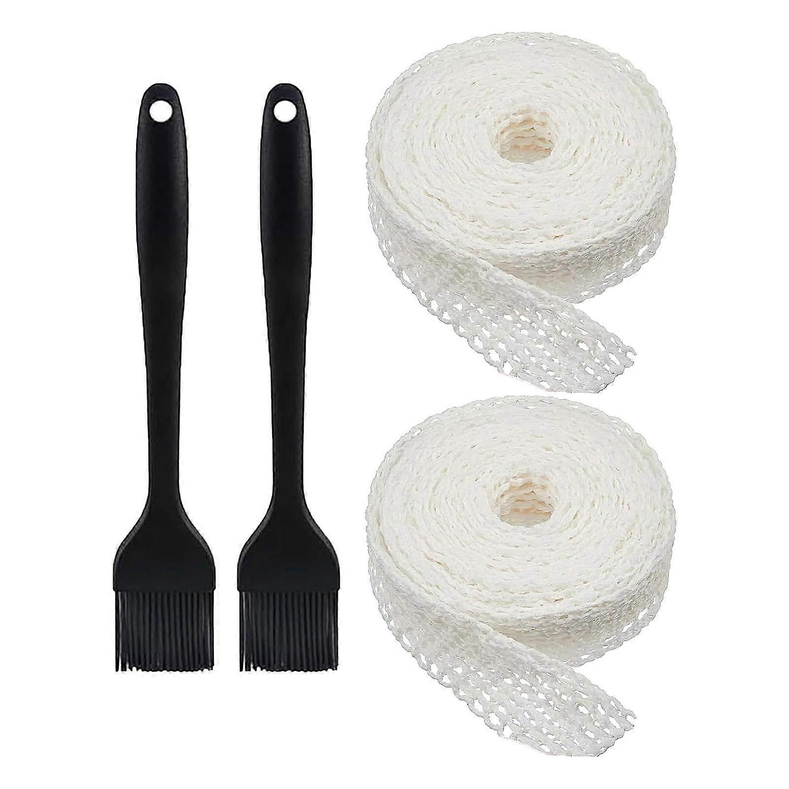 2x Meat Netting Roll Elastic 16 Hole Sausage Making Net for BBQ Beef Cooking