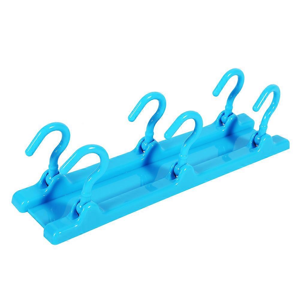 Kitchen Ceiling Hook Storage Hanging Rack Holder Organizer Wardrobe Cupboard Use New (Blue)