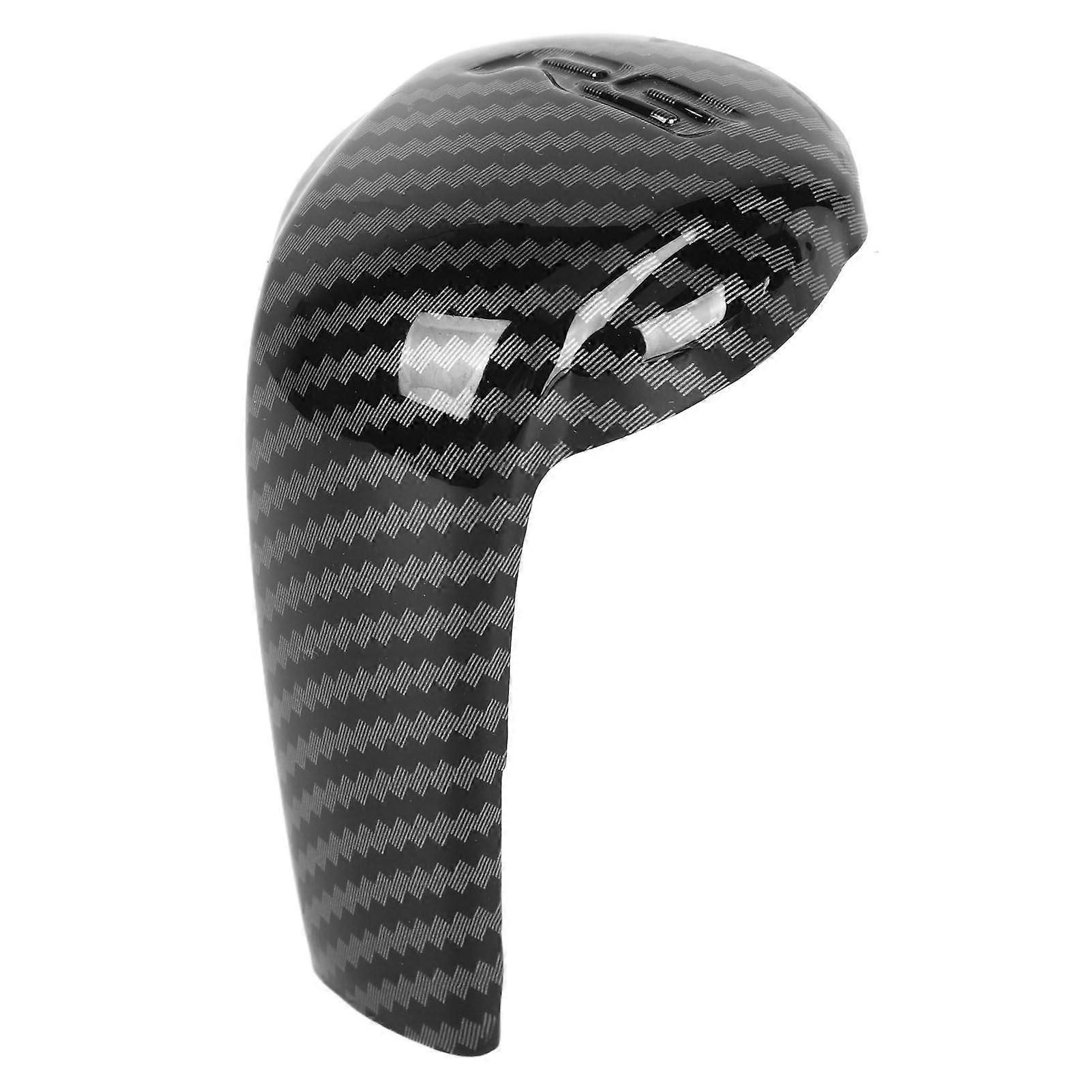 Gear Shift Knob Trim Carbon Fiber Grain Scratch Free Replacement for Mazda CX3 CX5 CX9