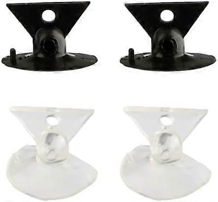 4PCS Bulb Changers,PVC Durable Bulb Remover Suction Cups,Strong Suction Safty Bulb Changers Removal Sucker Tool for GU10 Bulbs Replacing(Black,Clear)