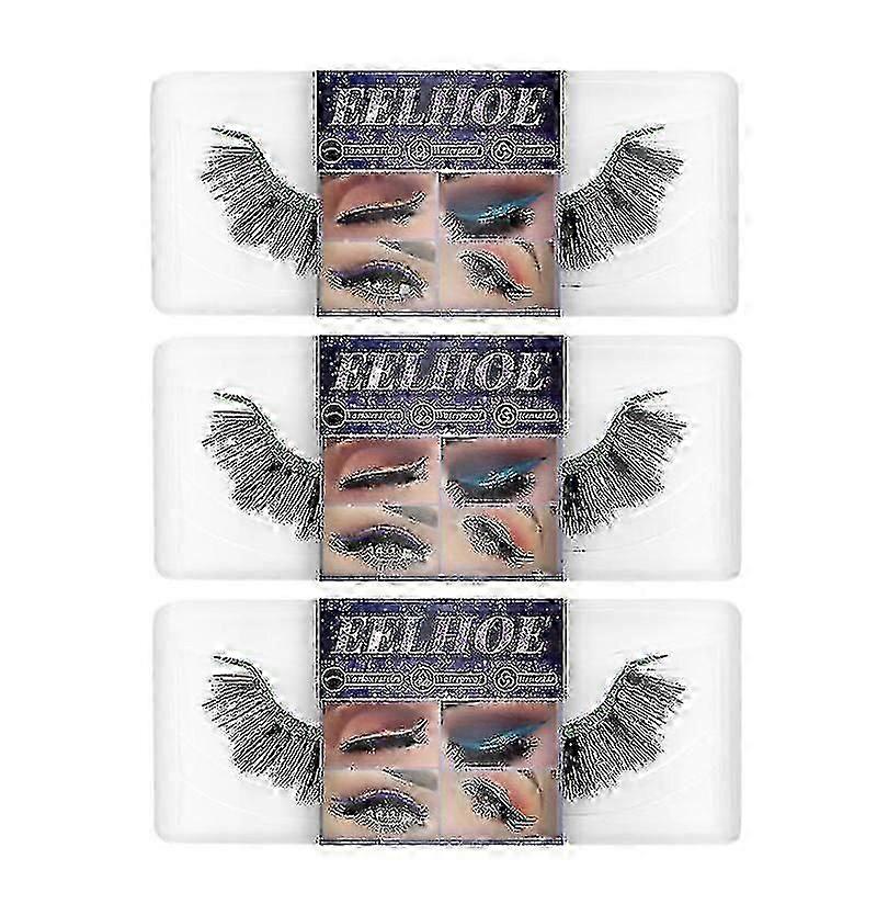 Eyelashes Eyeliner Self-adhesive False Eyelashes Soft Natural Curly Thick False Eyelashes Eyeline