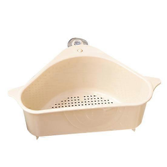 Triangle Kitchen Sink Sucker Drain Basket Plastic Cleaning Tools Storage Rack