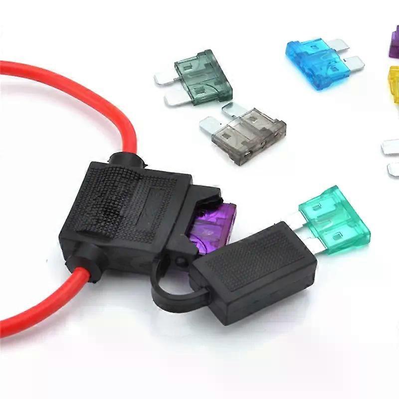 Car Fuse Holder Mini Blade Adapter Splash-proof Box for 12V 30A In Line Cutoff Switch Socket Damp Proof Waterproof Fuse Socket