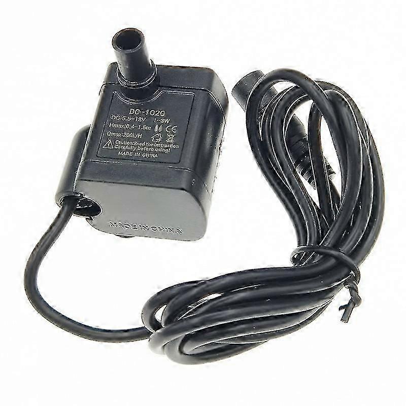 מים טבולים מיני משאבת מים אקווה מזרקה דגים, שחור, 39*38*28 מ"מ