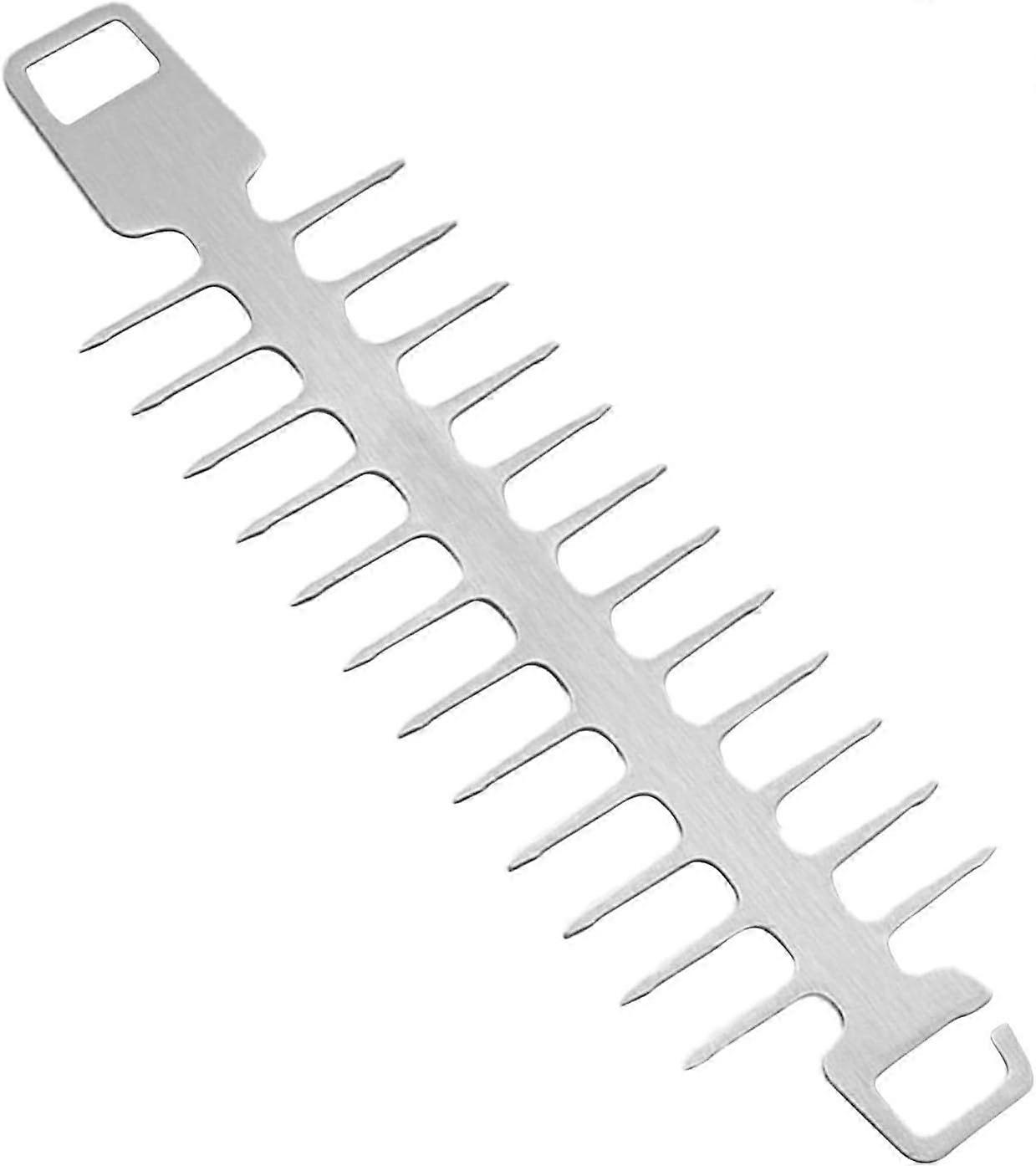 Stainless Steel Fishbone Skewers, Reusable BBQ Skewers | Great for Grilling Shish Kebabs | Use for Beef, Pork, Chicken, Vegetable and Shrimp Skewers