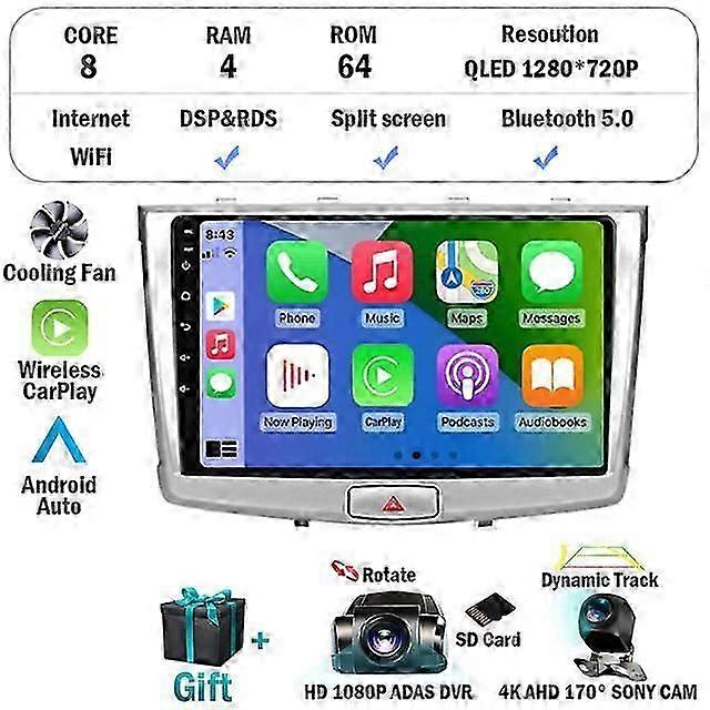 Android 12 For GREAT WALL Hover Haval H6 2016 - 2018 Car Radio Multimedia Video Player Navigation GPS QLED BT WIFI No 2din 2 Din