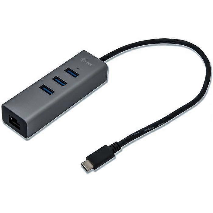i-tec - Metall USB-C 3-Port USB HUB mit Gigabit Ethernet