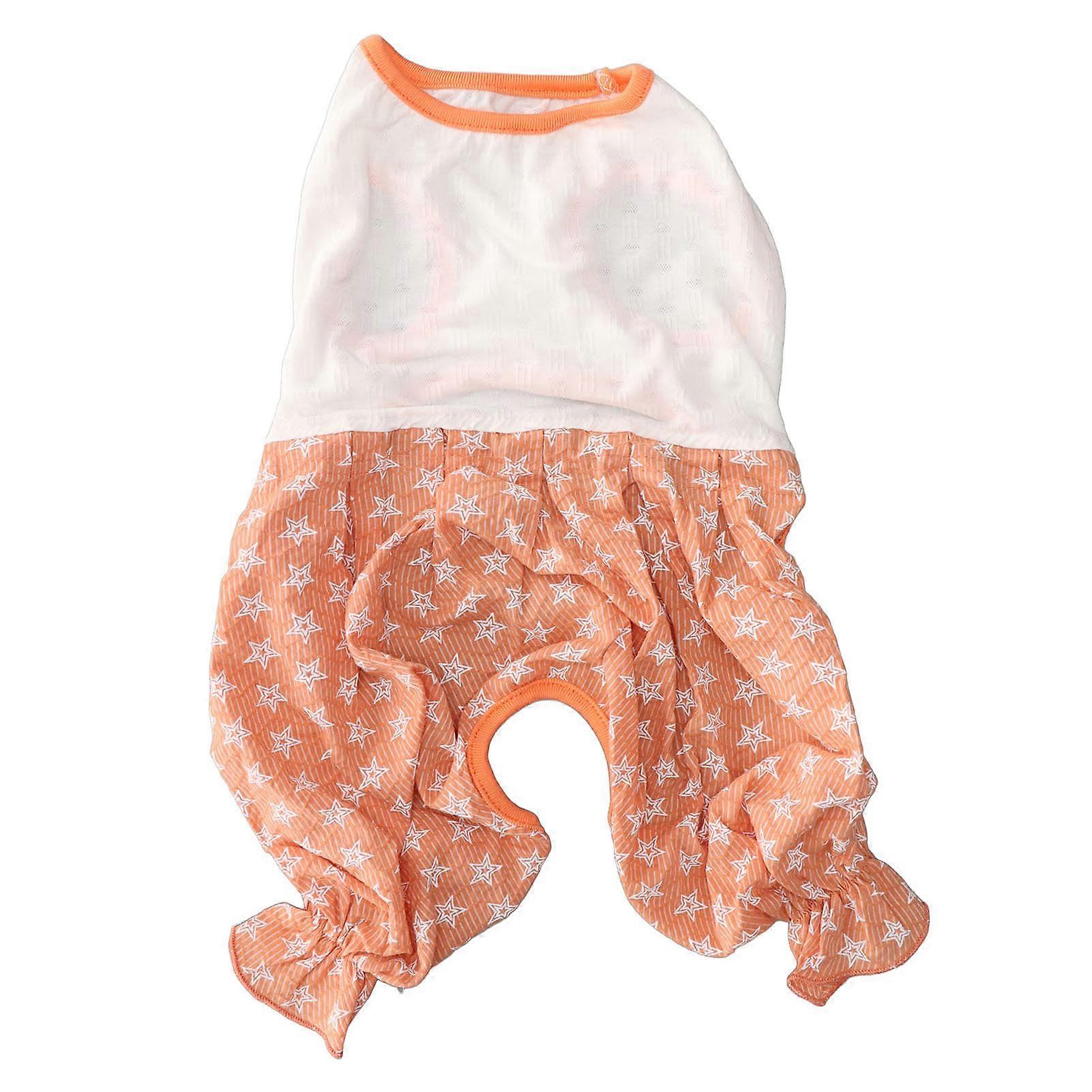 Breathable Cotton Star Print Summer Clothes for Small Dogs and Cats, Lightweight Pet Apparel in Various Sizes
