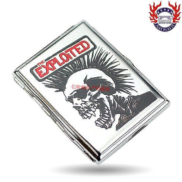 Suncha Cigarette case Cry Skull 16 Pcs Creative Ultra-Thin Automatic Cigarette Set Copper Cigarette case Wholesale