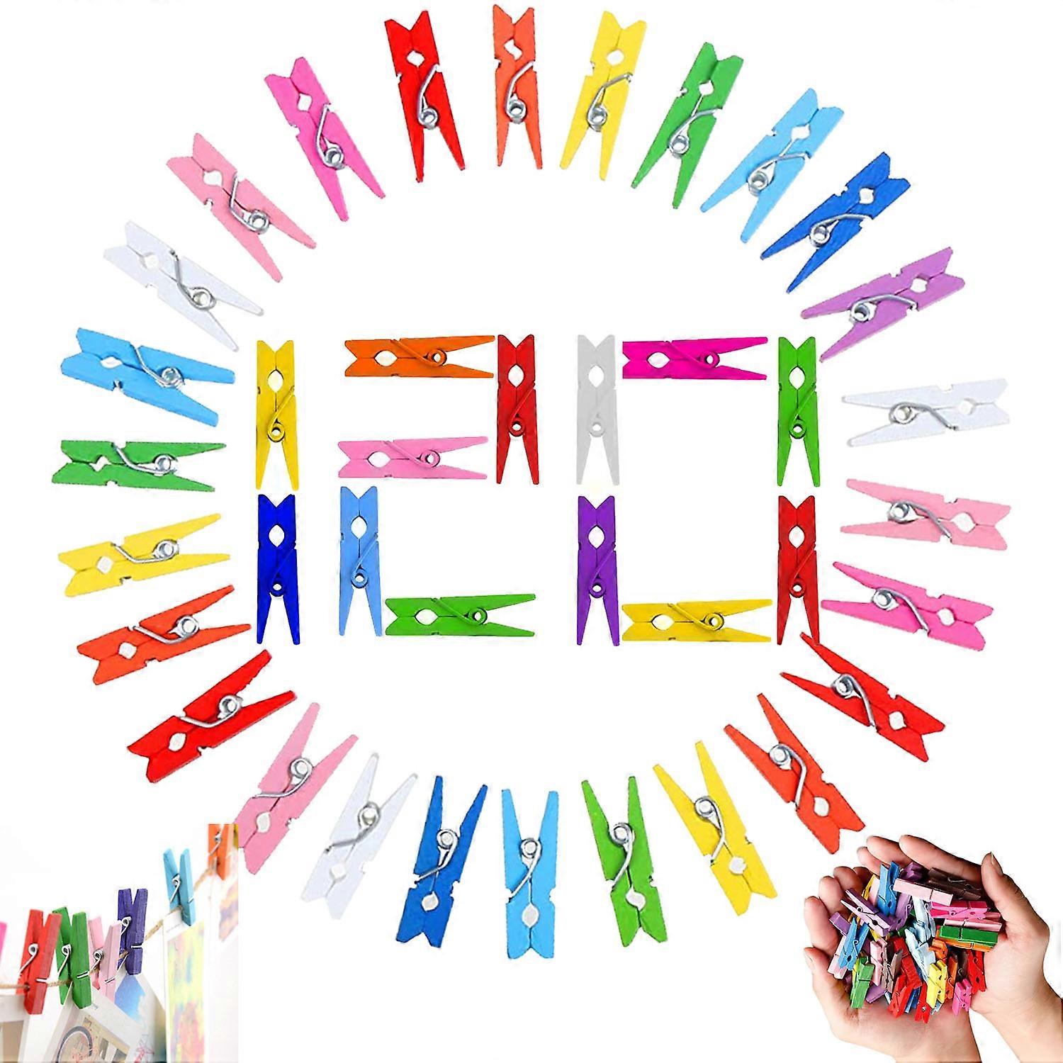 Colorful Craftsmanship, Mini Wooden Pegs For Decorative And Functional Applications, Suitable For All Ages