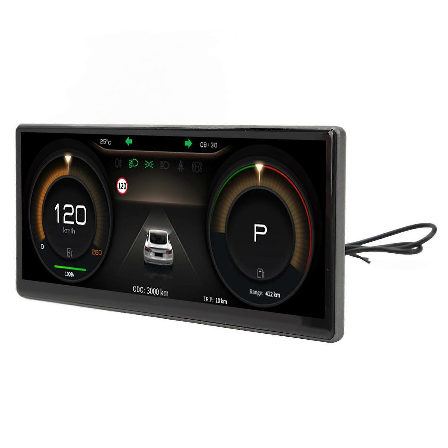 9in IPS Screen Car Dashboard Display HUD LCD Instrument Cluster Replacement For 3 Y