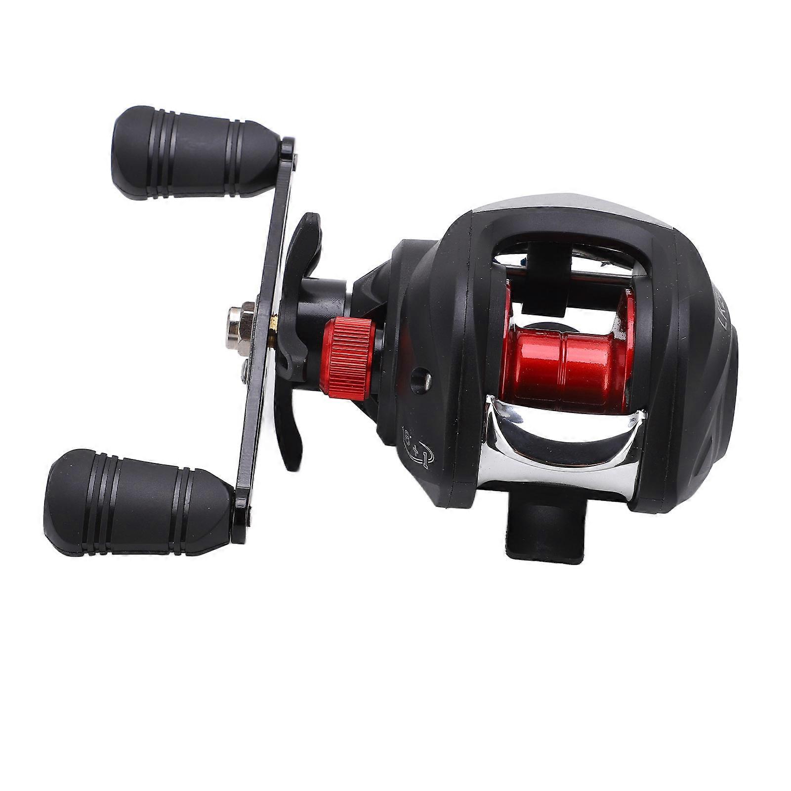Nimomo LK201 Baitcasting Reel 18+1BB 7.2:1 High Speed 8KG Max Drag Plastic Wire Cup Left Hand for Outdoor