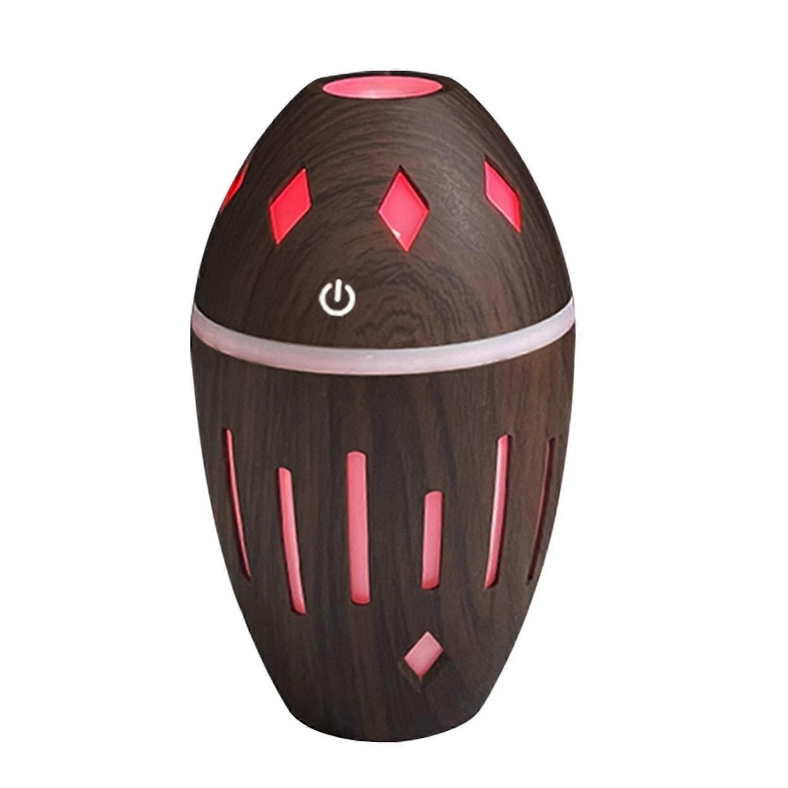 Cool Mist Humidifier, Silent Portable Wood Grain Air Humidifier for Tabletop