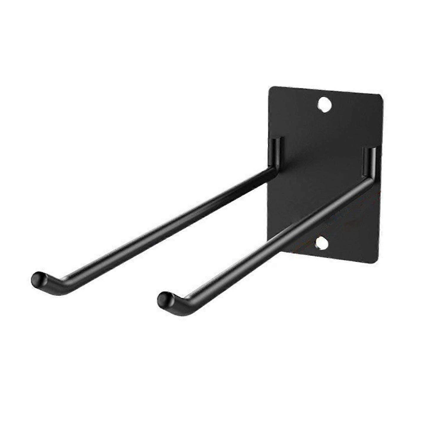 Wall Mounted Storage Rack 150lbs Load-capacity Double Hook Design Anti-Rust Coating Easy