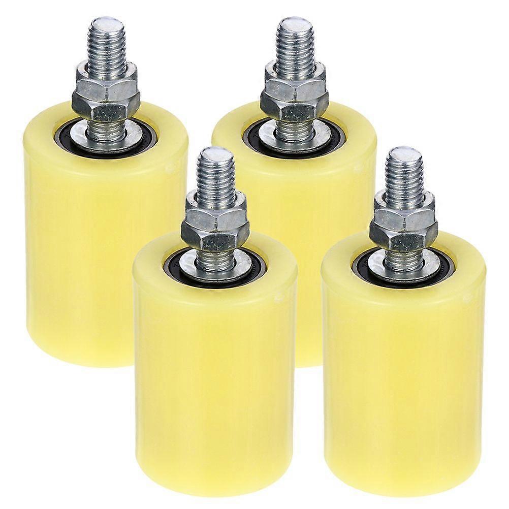 4pcs Practical Nylon Wheel Pulley Wheel Rail Sliding Gate Guiding Wheel Gate Guide Rollers Replacements
