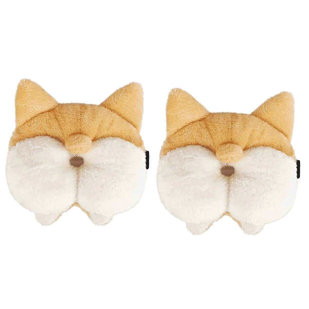Cute Corgi Car Tissue Box Soft Cartoon Tissue Box