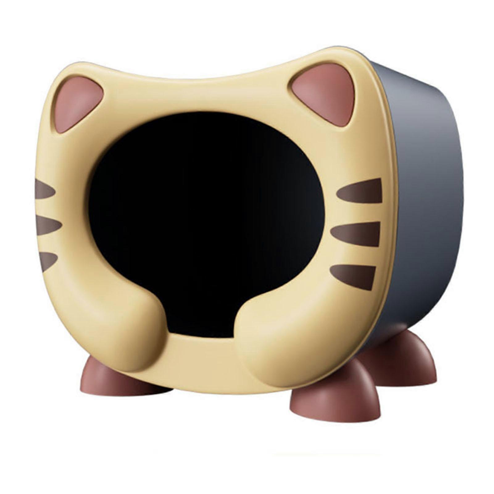 Waterproof Cat Nest PP Scratch Resistant Warm Cute Half Closed Cat Bed Cave Gift