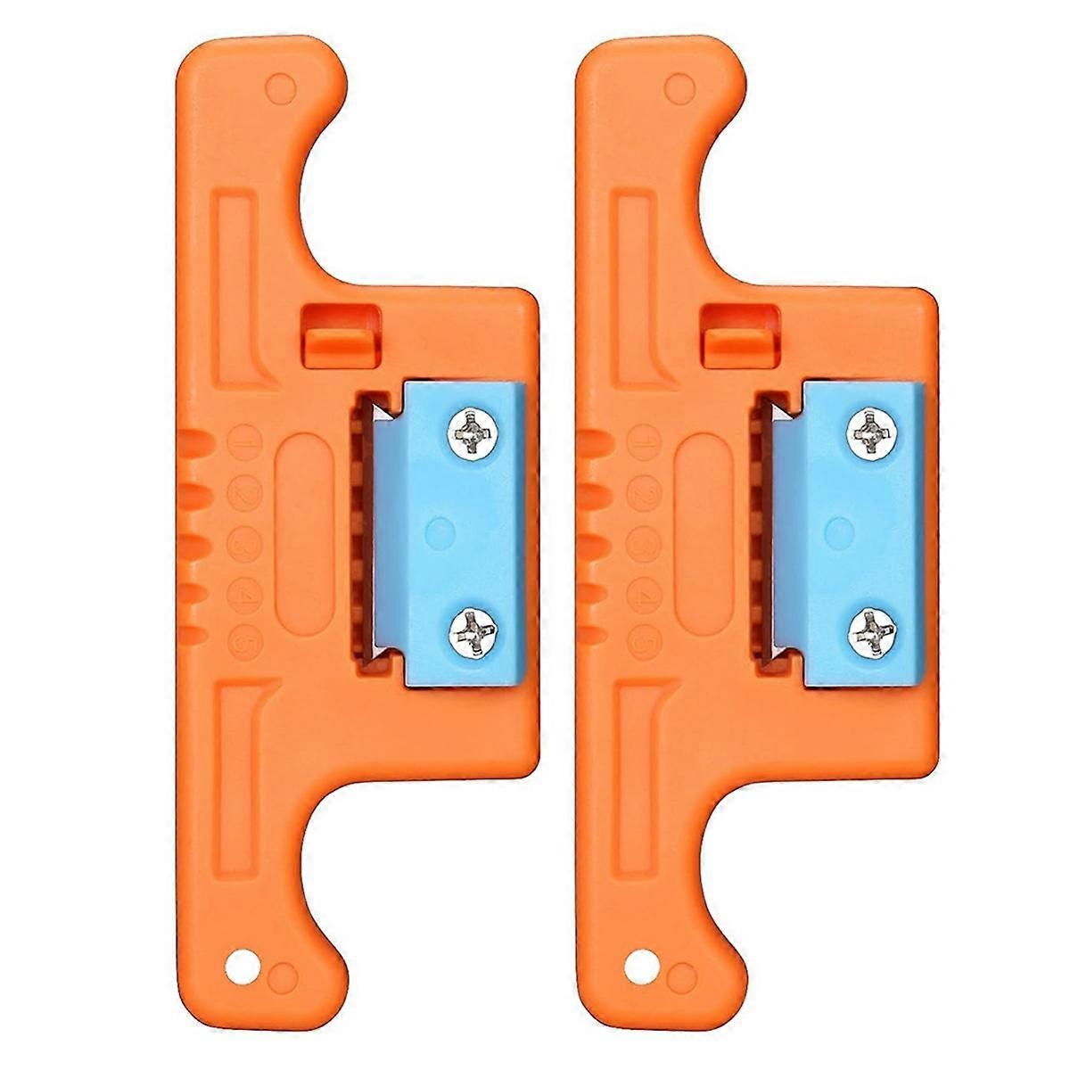 Fiber Optic Stripper 1.9-3.0Mm,Loose Buffer Longitudinal Orange 2Pcs