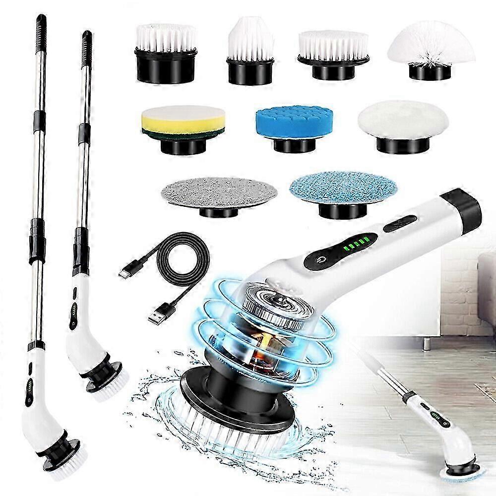 电动洗地机旋转涡轮洗地机无绳清洁刷浴室清洁剂